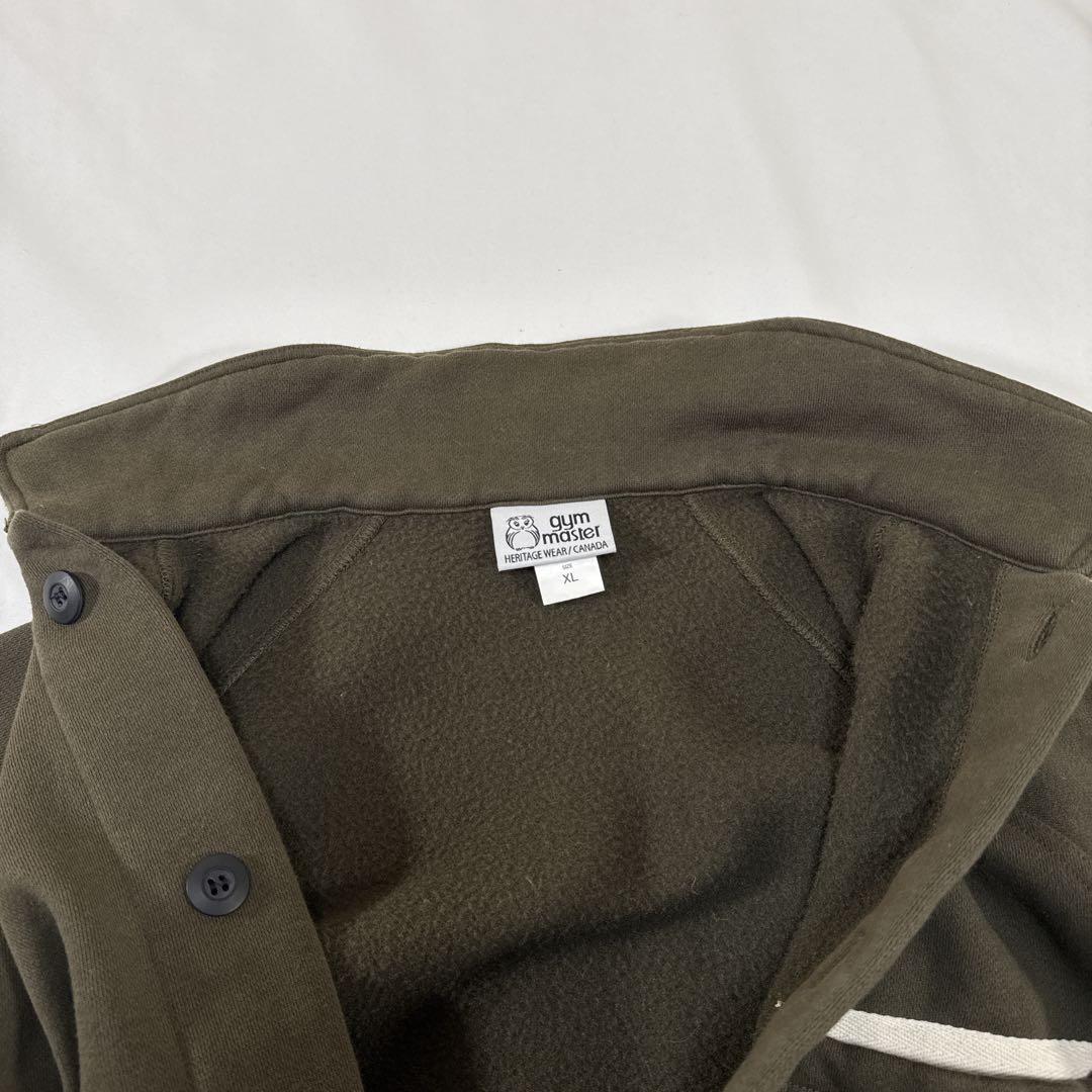 gym master 12ozヘビー裏起毛スウェットカバーオール XL オリーブ