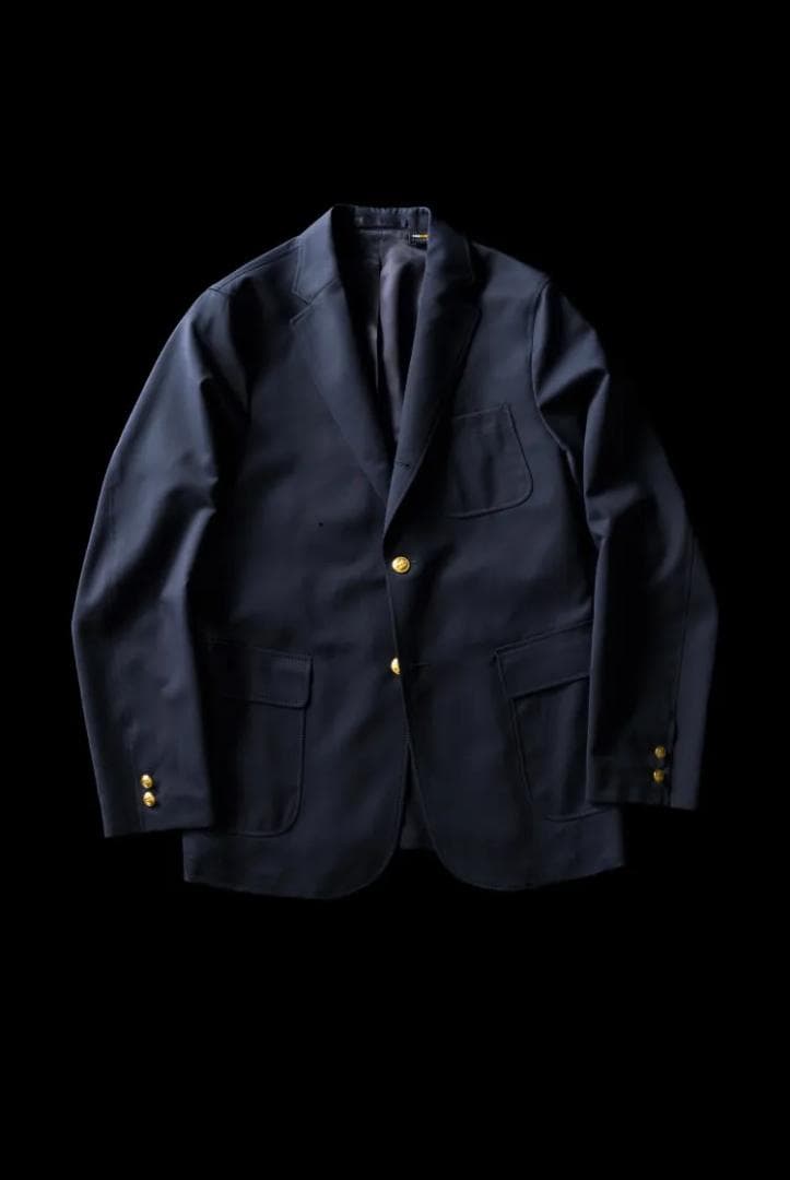 【新品】BEAMS 百名品 / 3B 紺ブレザー Combat Wool L
