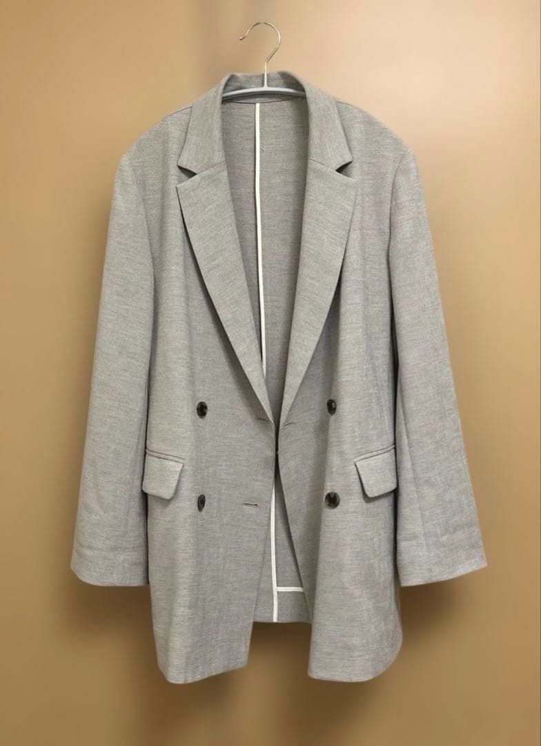 SLOBE IENA リネンライクツイルダブルブレストジャケット 24SS