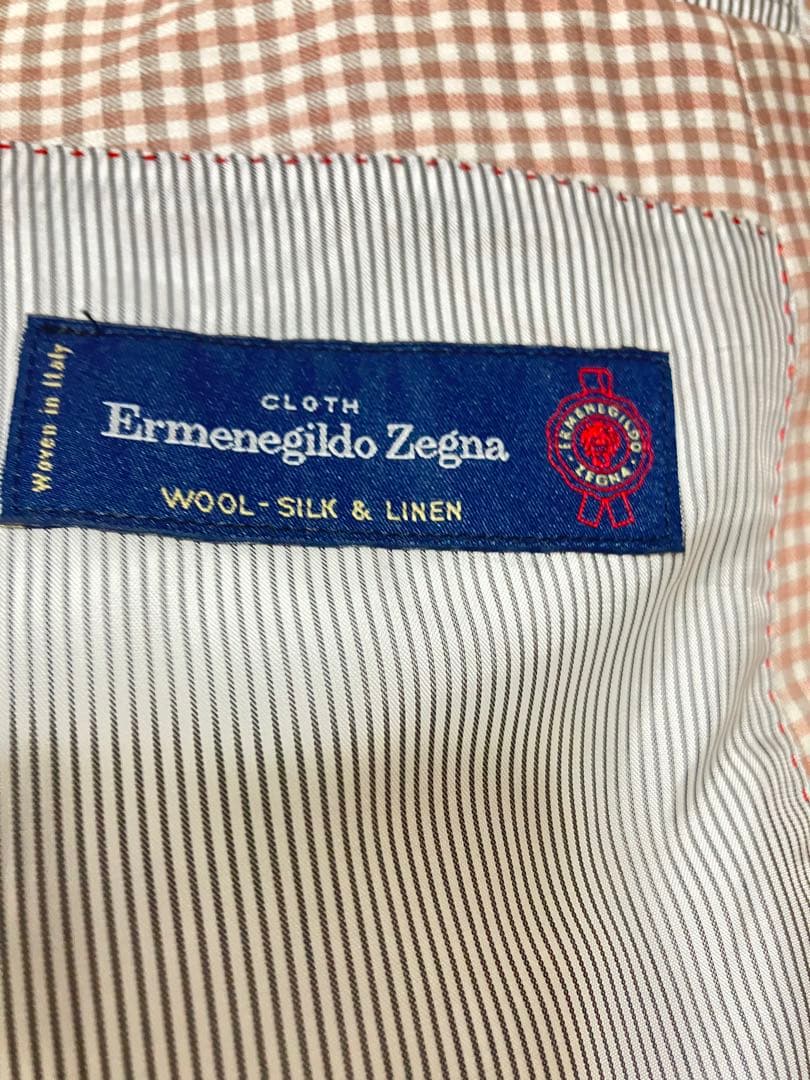 未使用　Ermenegildo Zegna ゼニア　マイクロチェックジャケット