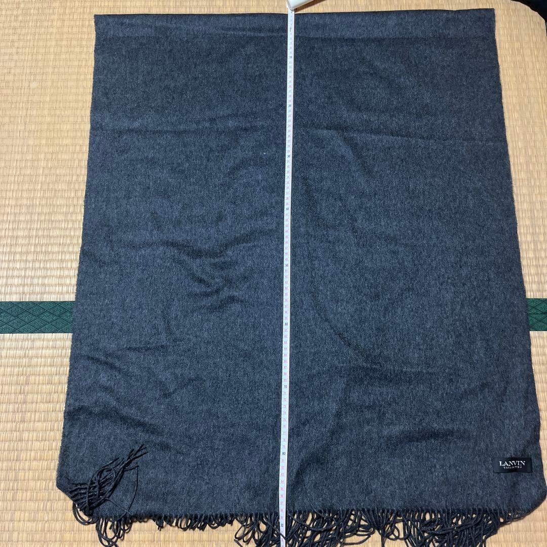 M*t様 LANVIN 大判カシミアストール　ダークグレー