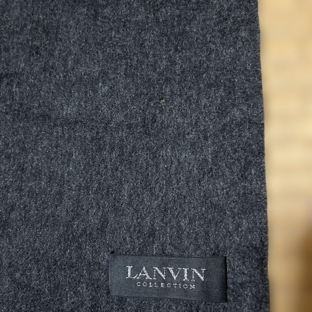M*t様 LANVIN 大判カシミアストール　ダークグレー