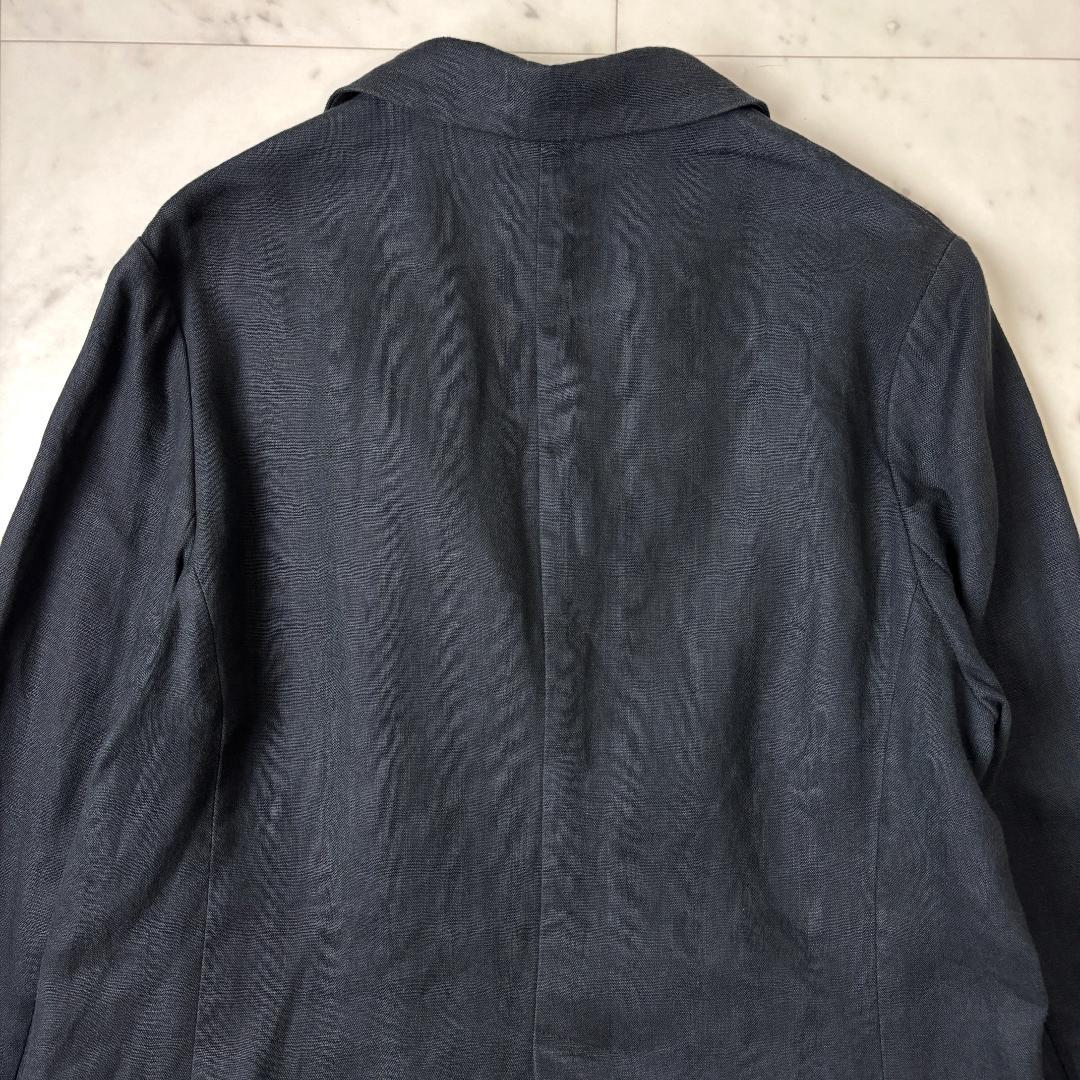 24SS スローブイエナ F テレデランダブルジャケット 黒 リネン IENA