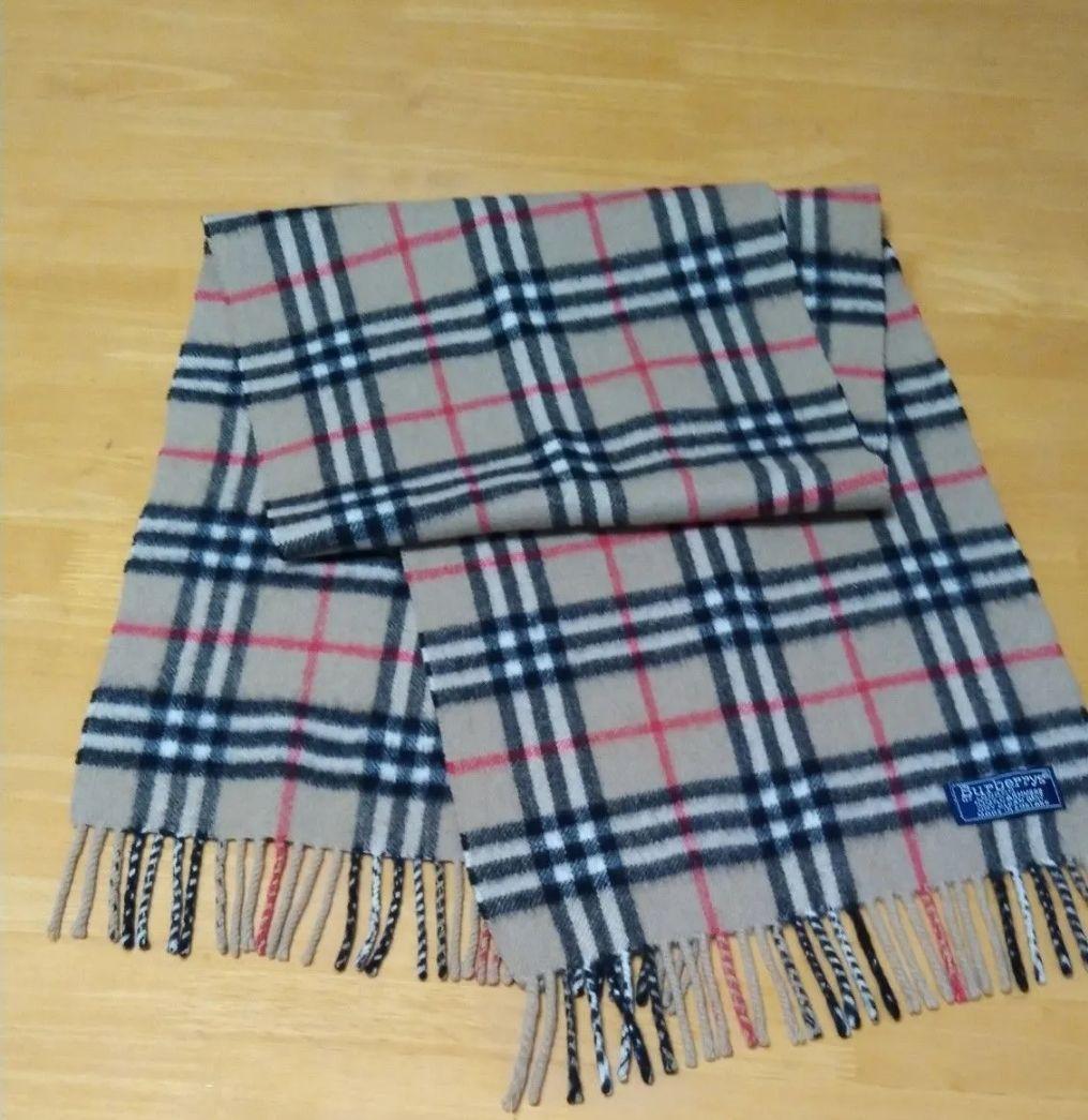 Burberrys ノバチェック柄カシミヤマフラー 男女兼用 美品