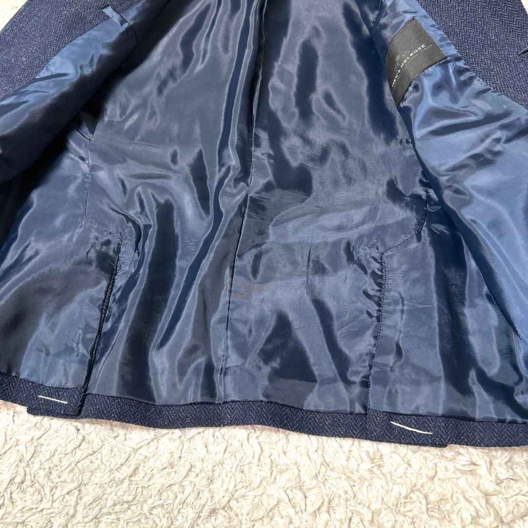 【未使用品】MEN'S MELROSE ウールテーラードジャケット ネイビー L