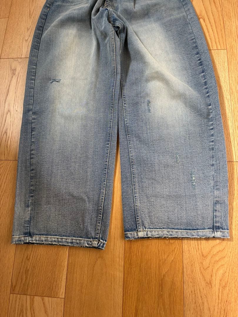 美品スピックアンドスパン　5 1/2 TUCKBARREL DENIM28インチ