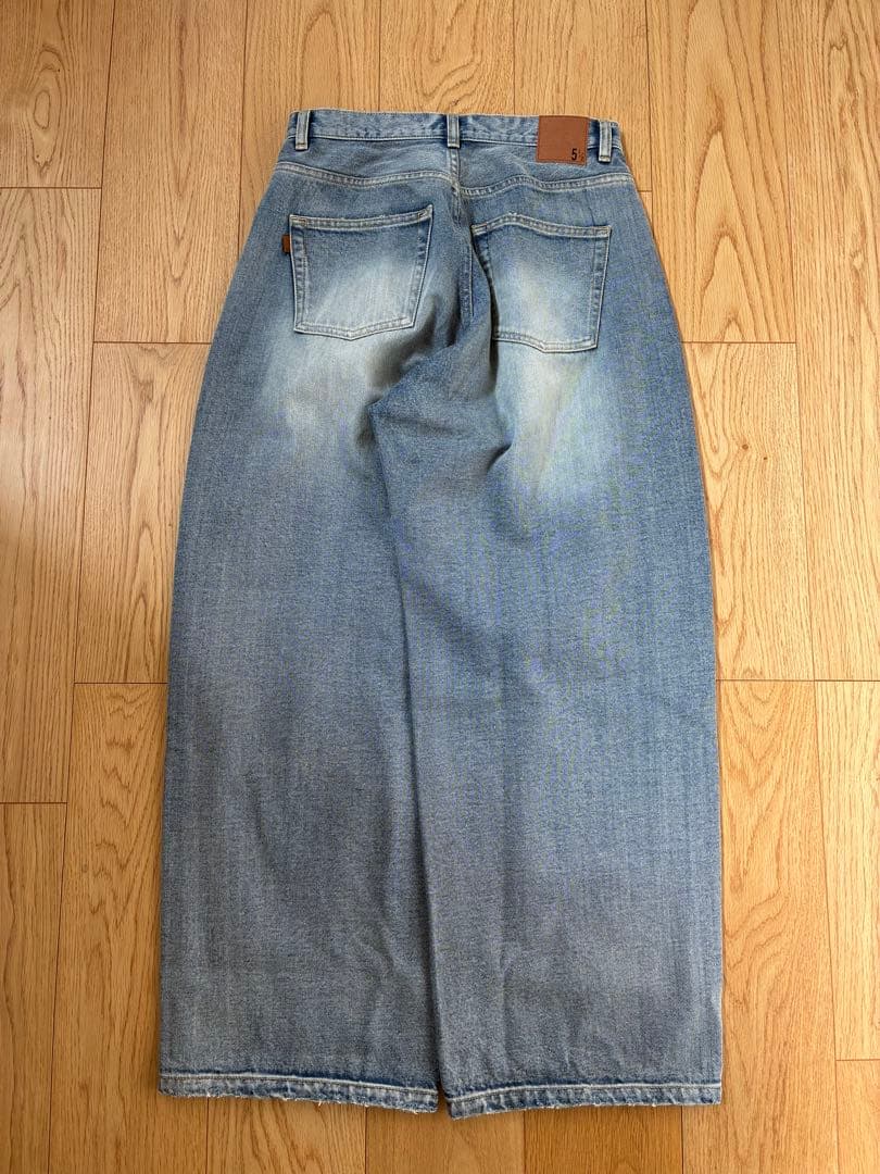 美品スピックアンドスパン　5 1/2 TUCKBARREL DENIM28インチ
