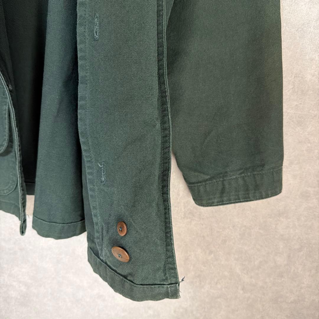 エルエルビーン 古着 フィールドコート USA グリーン M 80s 90s