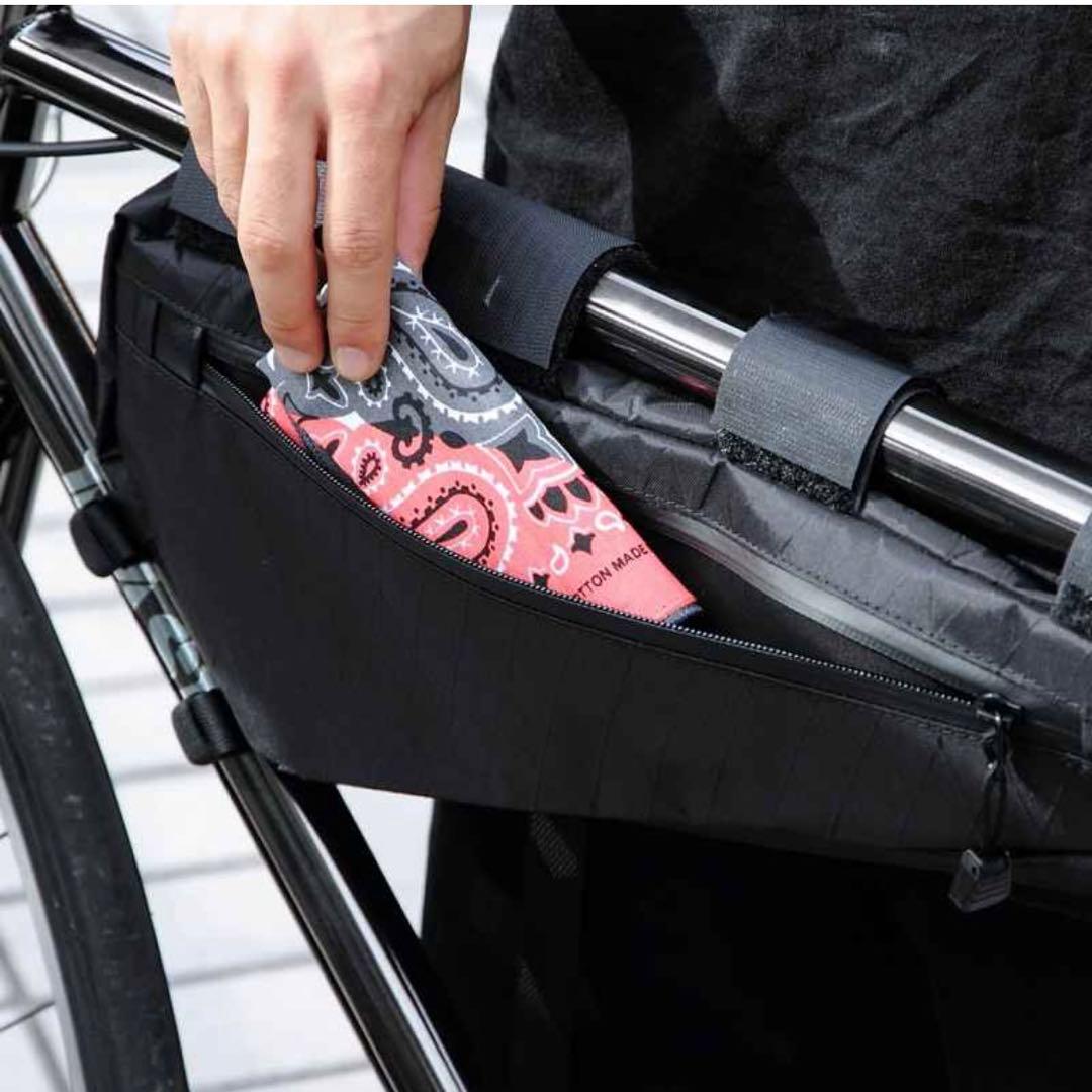 アクセサリー FAIRWEATHER frame bag half (x-pac black)