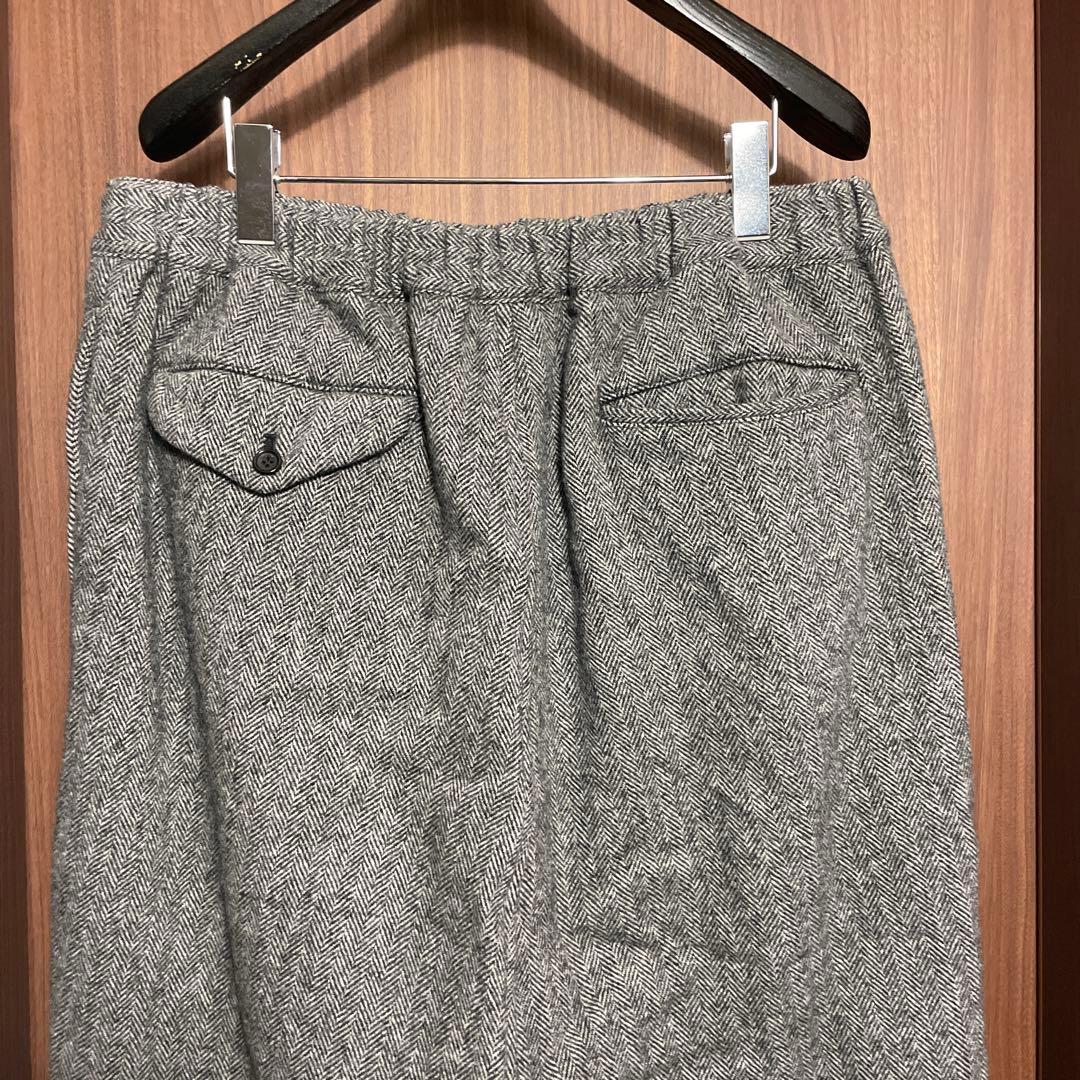 ブラックコムデギャルソン ウールツイード ペンギン サルエルパンツ black