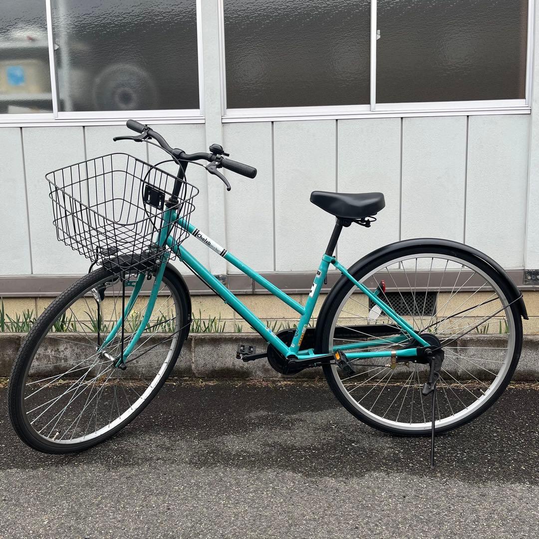 (K)京都市直接渡し　チェルサ　シティサイクル　27インチ　ライムグリーン