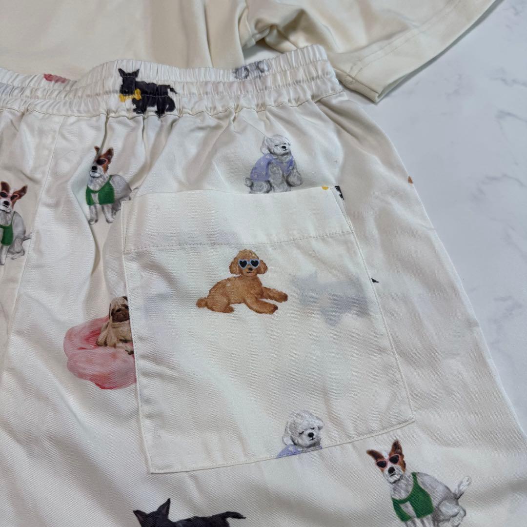 タグ付新品 ジェラピケ Dogルームウェア Ｔシャツ ハーフパンツ 上下セット