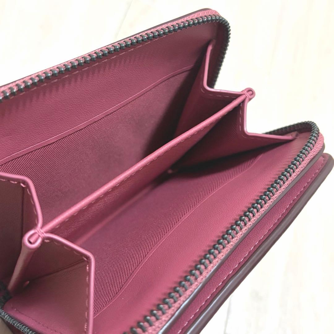 COACH ビルフォールド 財布 ウォレット ケース ピンク 二つ折り