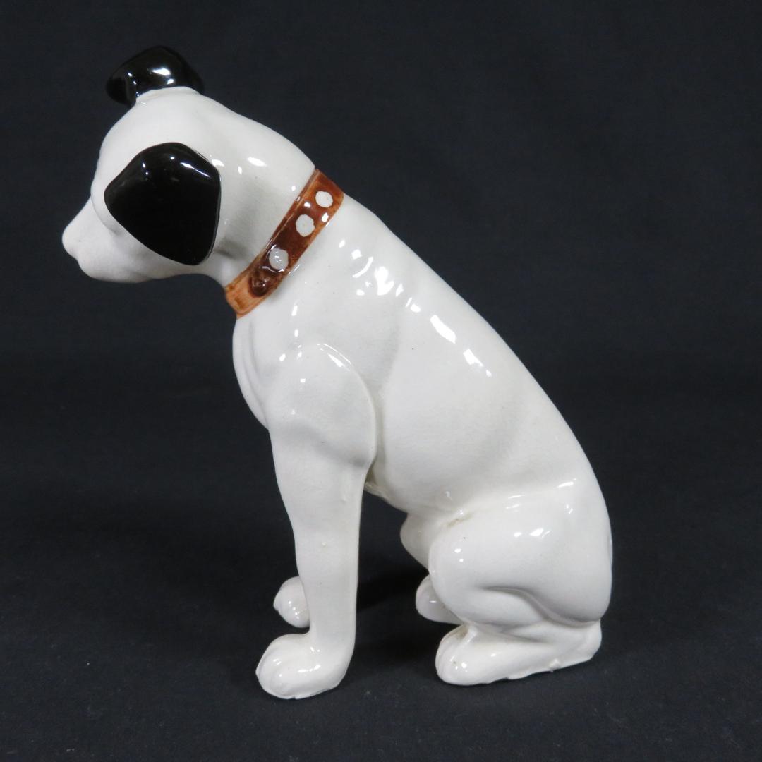 ビクター犬 2 小は白色 大はベージュ 陶器 犬 昭和レトロ