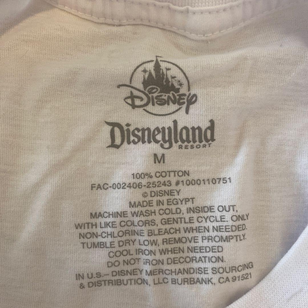 【新品未使用:US限定】ディズニーランド 半袖Tシャツ ホワイト