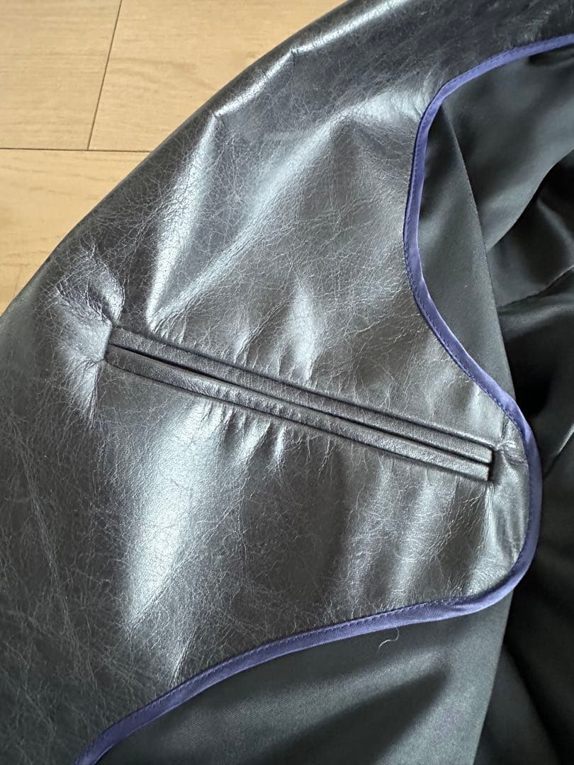 新品未使用　ダナキャラン　DKNY レザージャケット　タグ付き