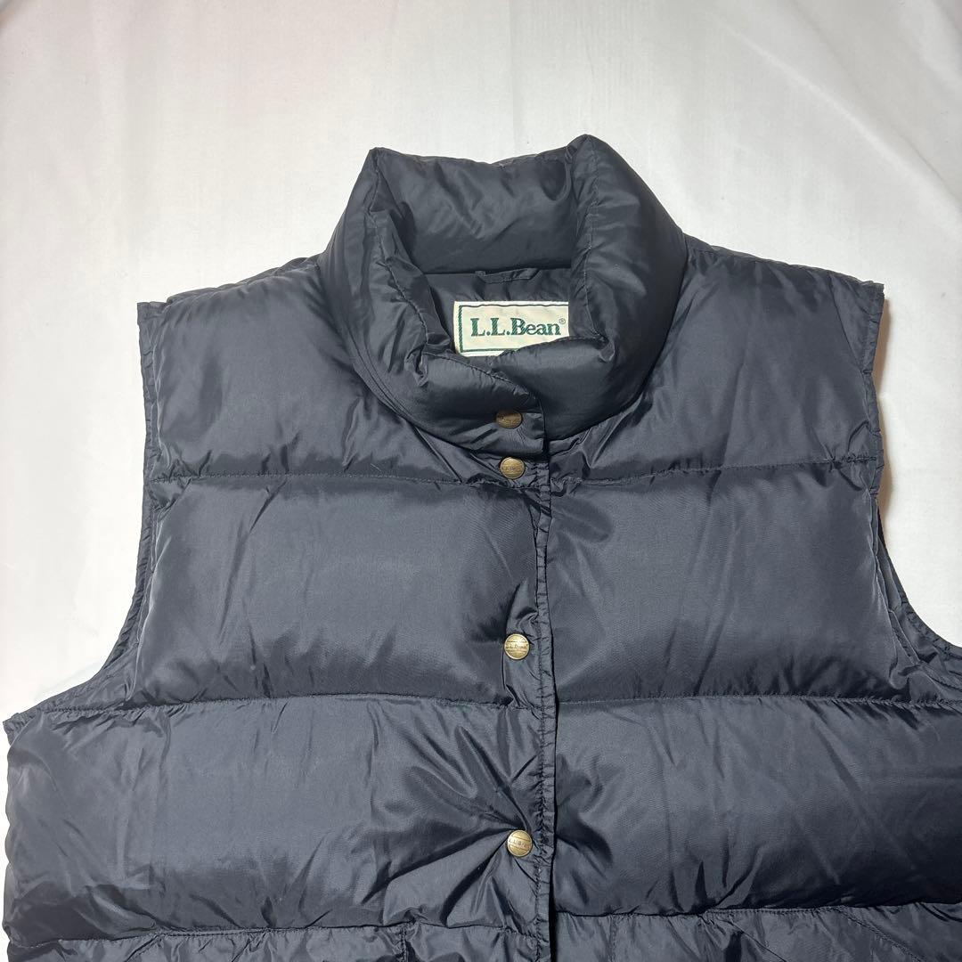 llbean ダウンベスト　ブラック　M-L相当