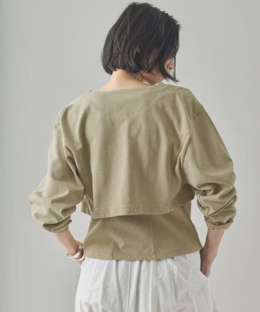 新品　Curensology フェードコンビカーディガン　ノースリーブ　セット