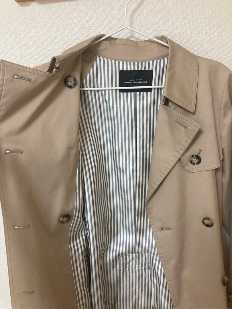 green label relaxing トレンチコート　ベージュ
