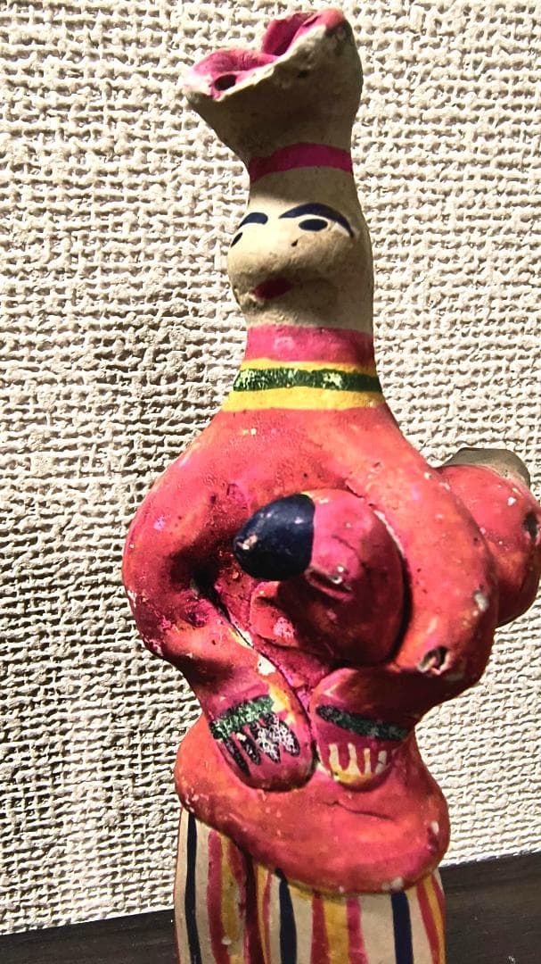 旧ソ　ヴィンテージ　60年代の本格的な伝統工芸品　土笛仕様　土人形　粘土細工