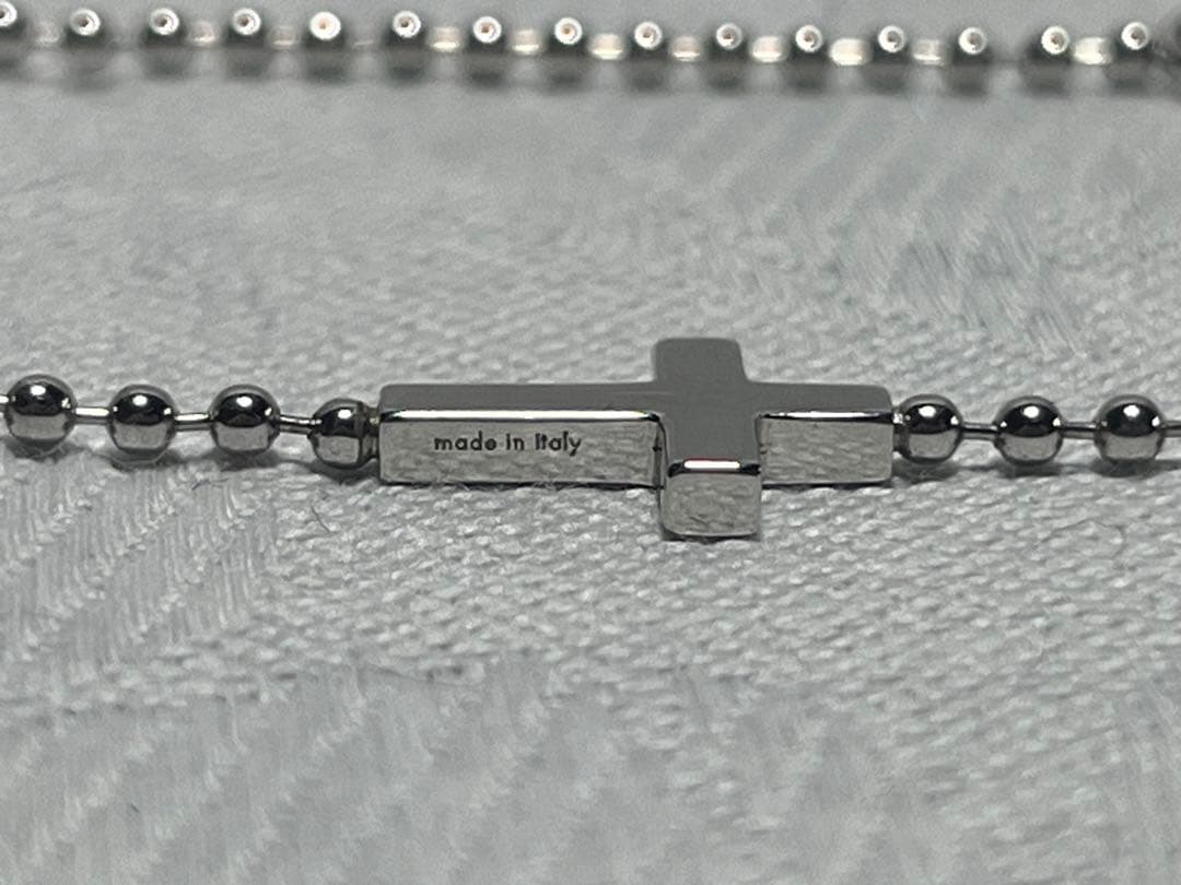 GUCCI ボールチェーンネックレス　K18WG