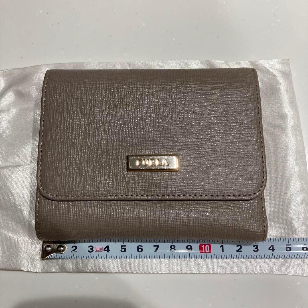 FURLA フルラ 折りたたみ財布 レディース ベージュ 折りたたみ お財布