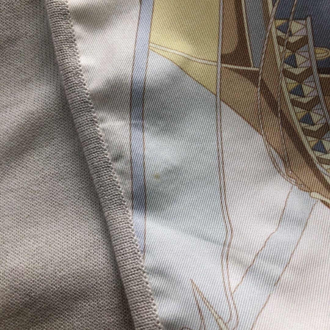 HERMES*エルメス　アンサンブル　カーディガン　カシミヤ100%　グレー　M