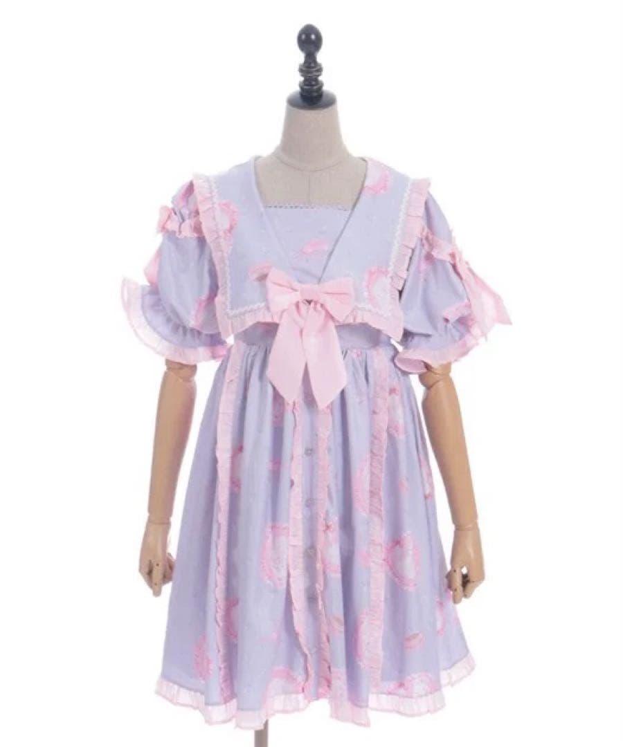 シャルミエール　Chalmiere ハッピードリームキティワンピース　ラベンダー