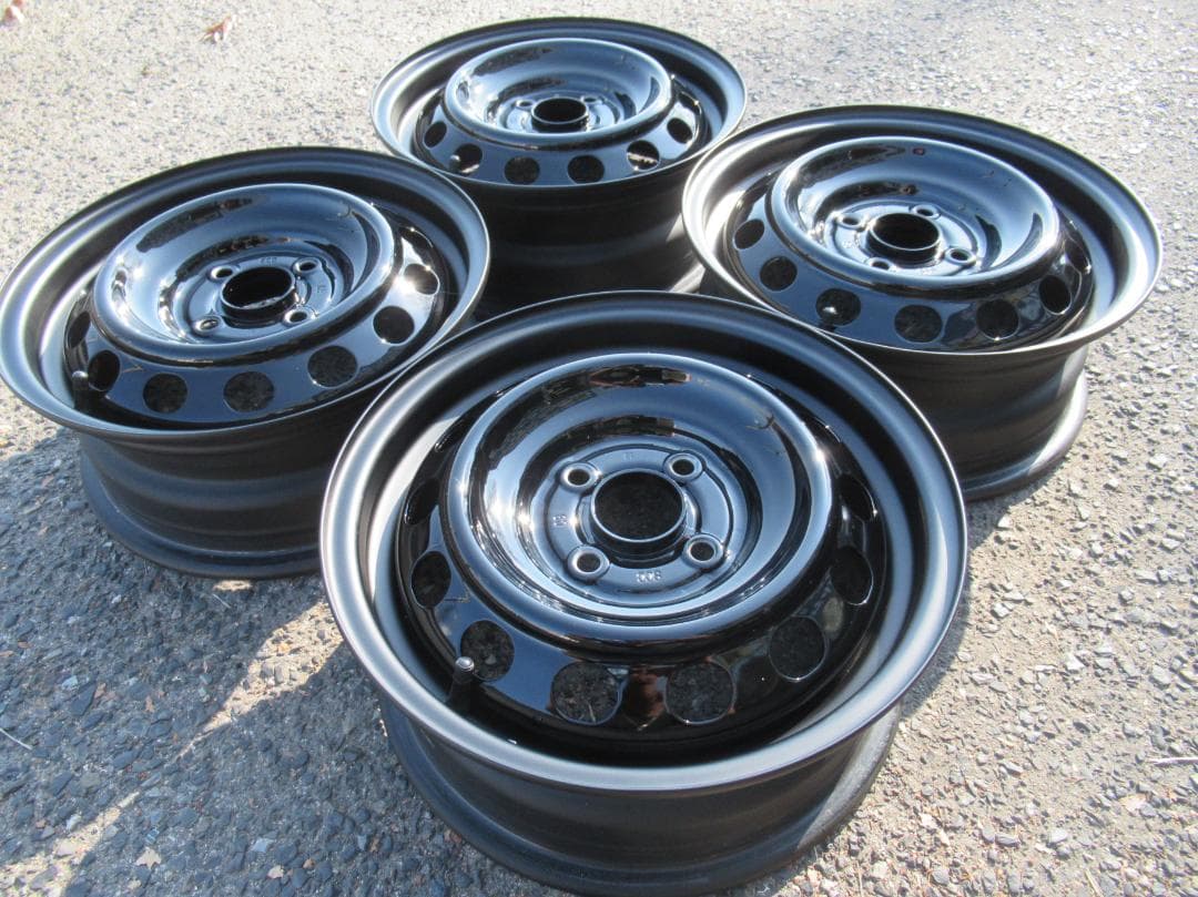 koppe☆オーダー塗装　ホンダ純正　ブラックXマットブラックリム☆