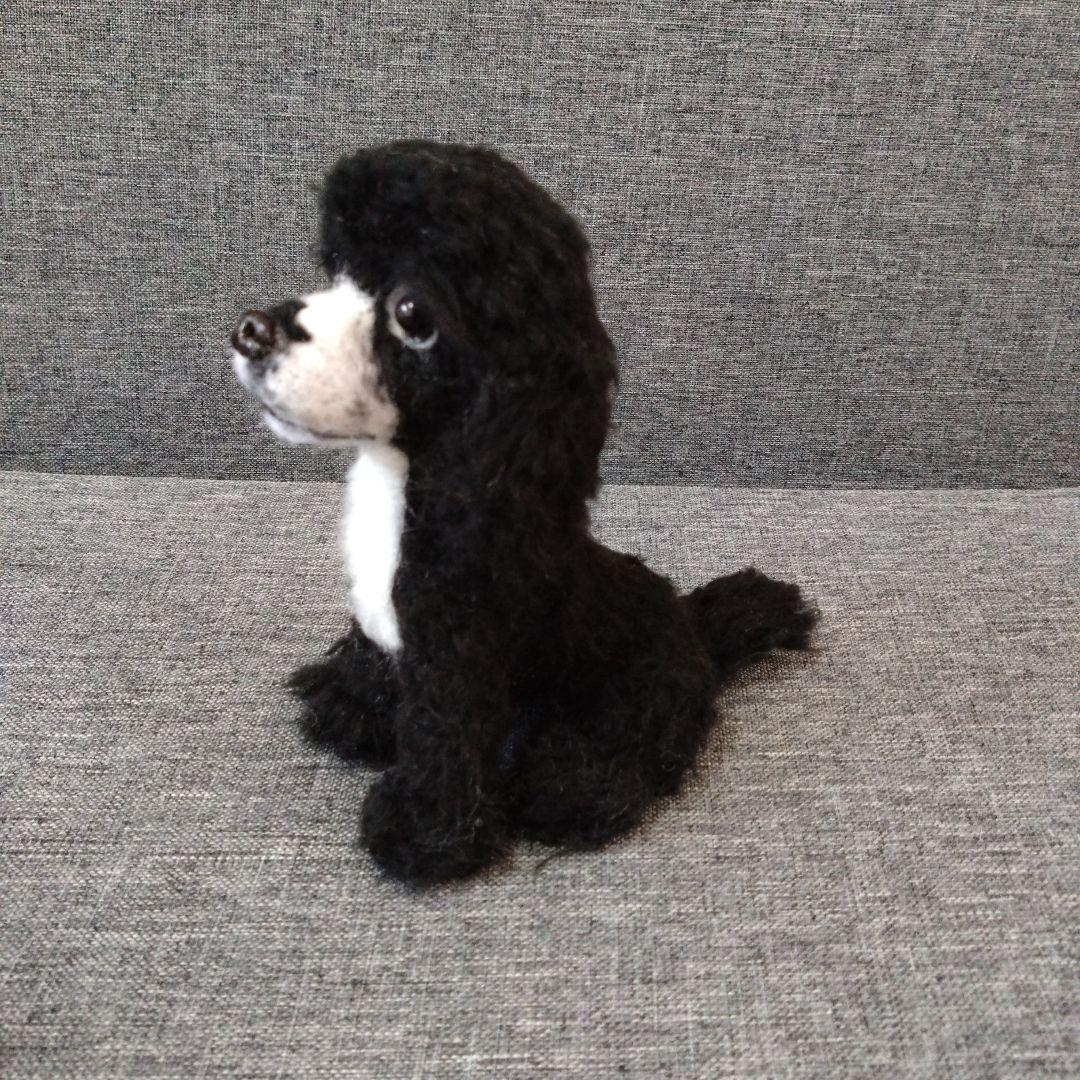 トロマ　羊毛フェルト＋毛糸　アメリカンコッカースパニエル　ハンドメイド　犬
