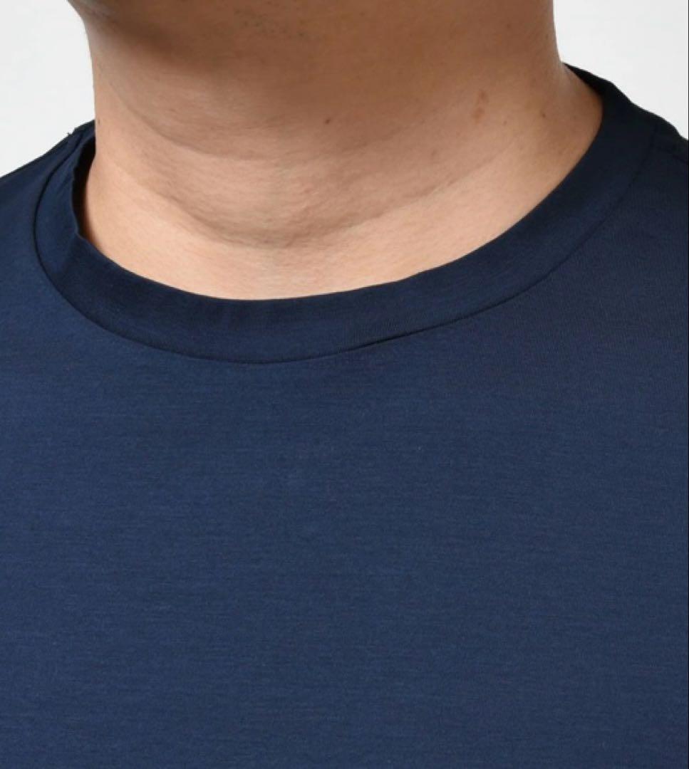 【新品】HERNOストレッチコットンジャージS/Sクルーネックカットソー
