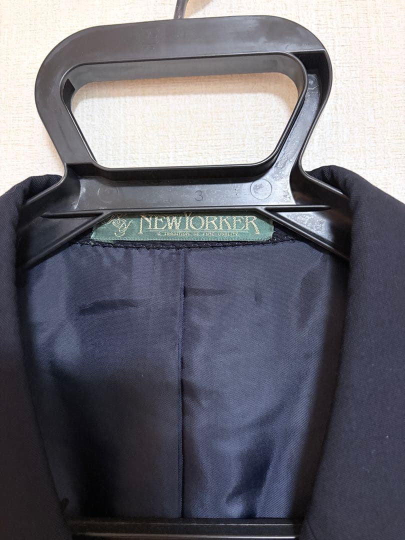 NEWYORKER ネイビー ダブルブレストジャケット