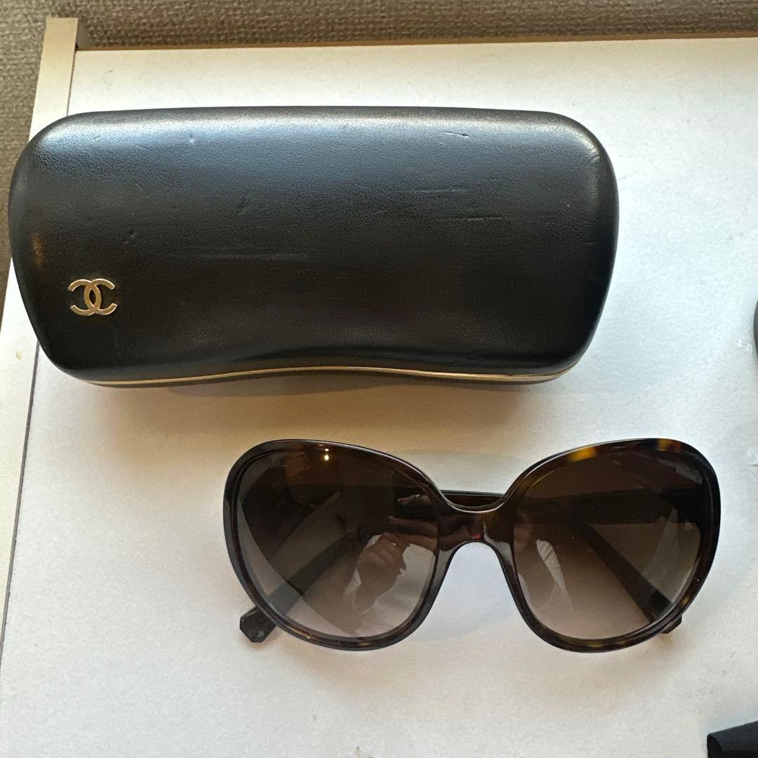 CHANEL サングラス べっ甲　ケース付き