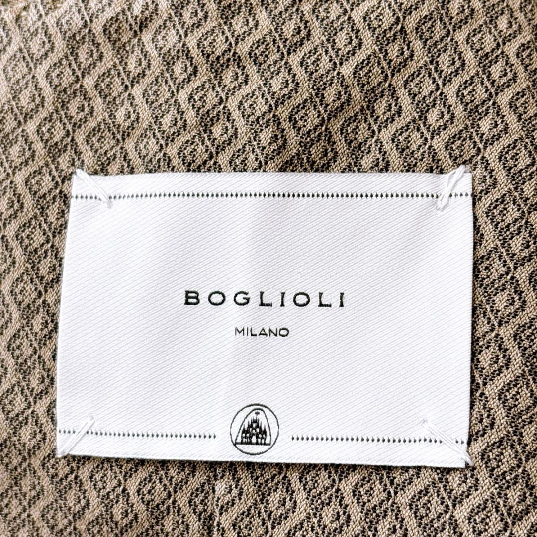 BOGLIOLI COAT 最新ロゴ 総柄 コットン ジャケット 44　S〜M