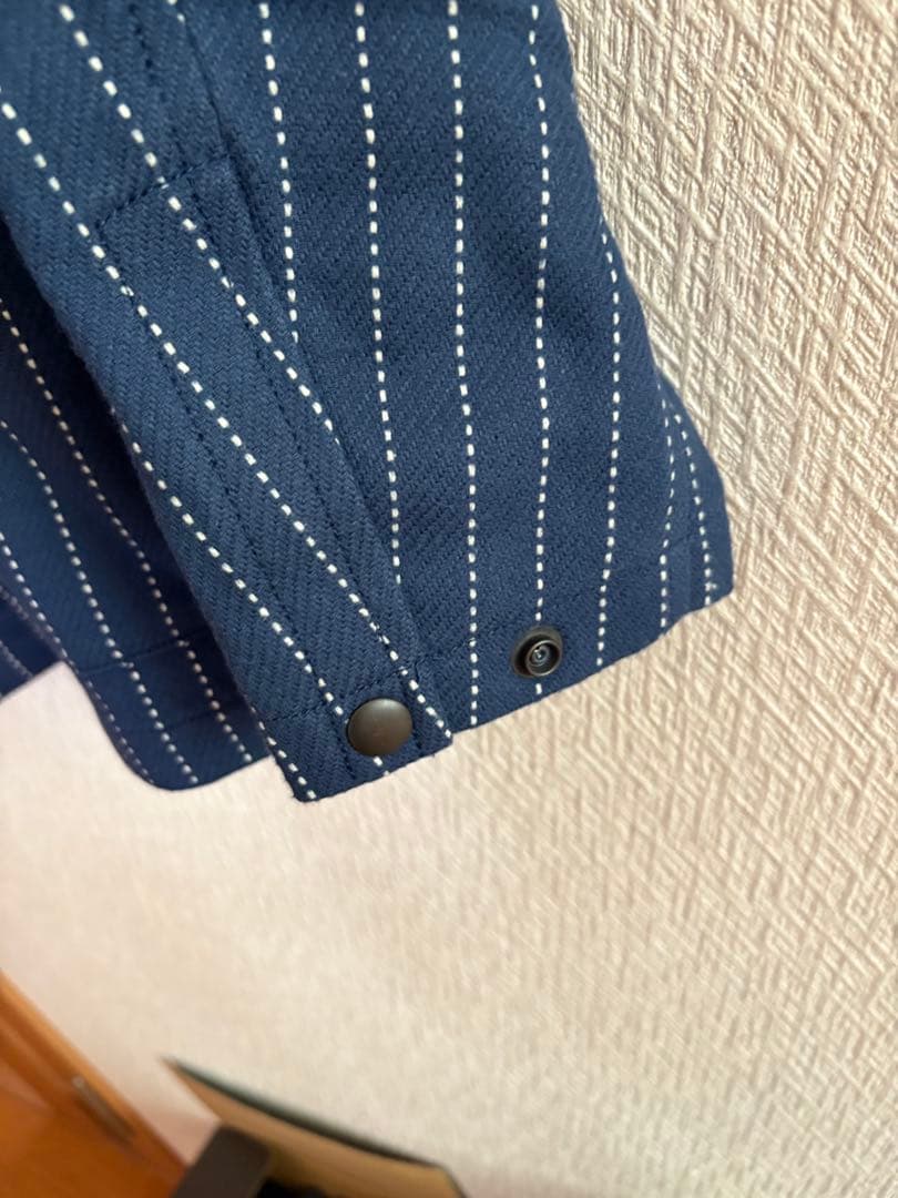 は*な様 ウエストライド☆WESTRIDE☆ストライプ長袖ジャケット☆XL42カ