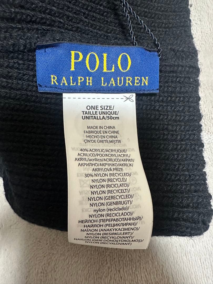 Polo Ralph Lauren ブラックニット帽