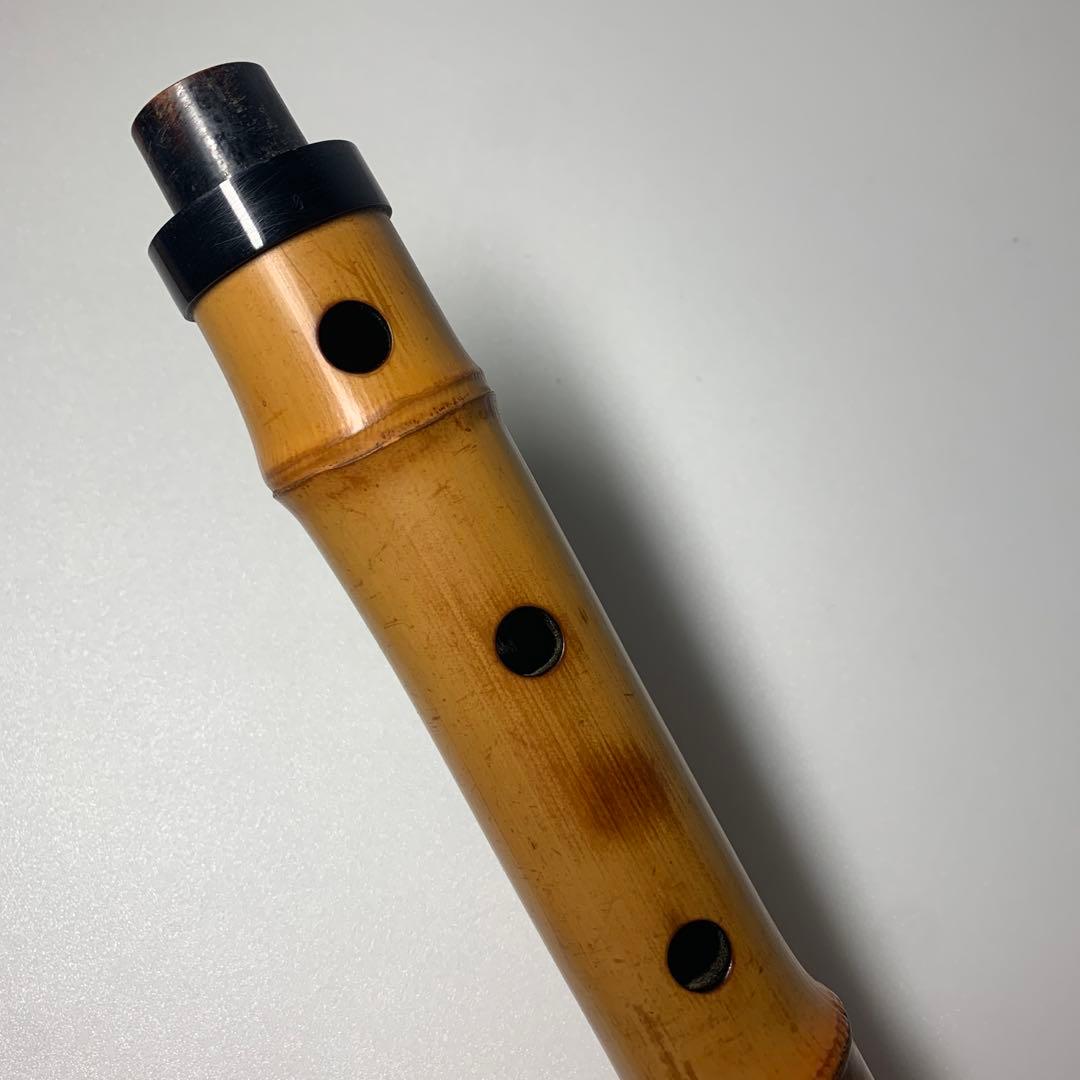 尺八本体 竹製 全長546mm 松月 和楽器 竹製　伝統的なデザイン 尺八