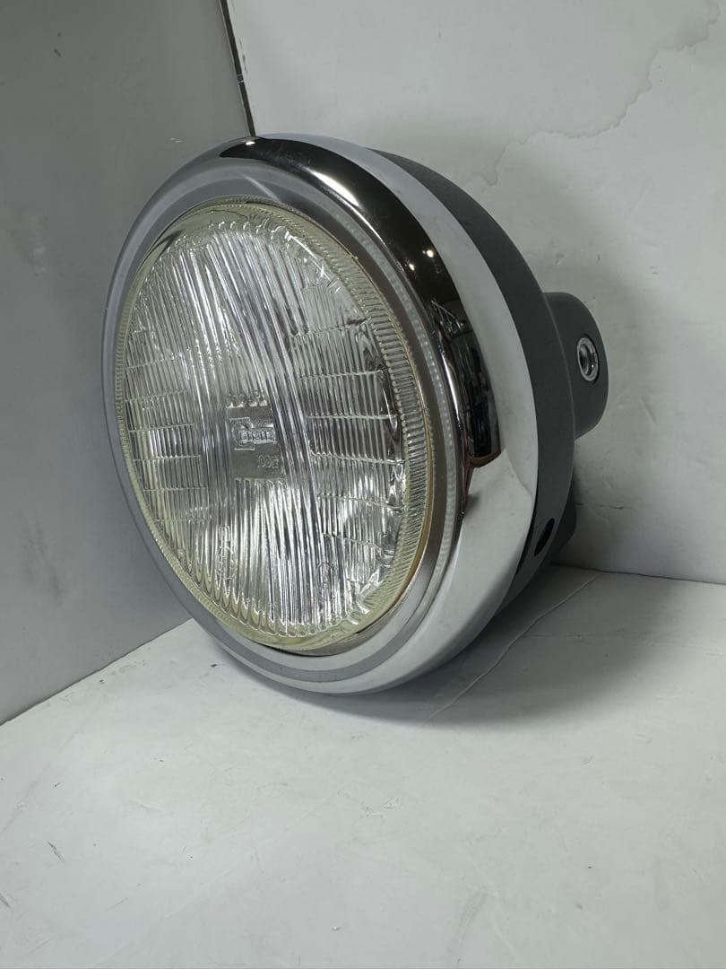 新品/当時物シビエスーパーオスカー凹みレンズ付きヘッドライトASSYマーシャル