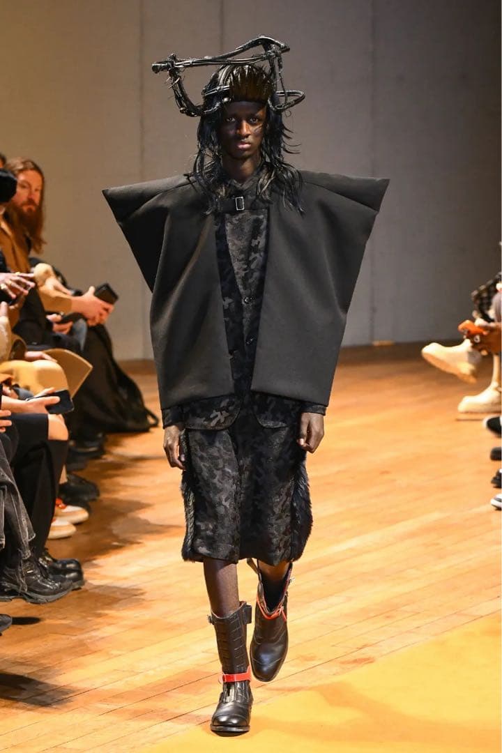 コムデギャルソンオムプリュス　23AW 迷彩柄ファージャケット　ギャルソン