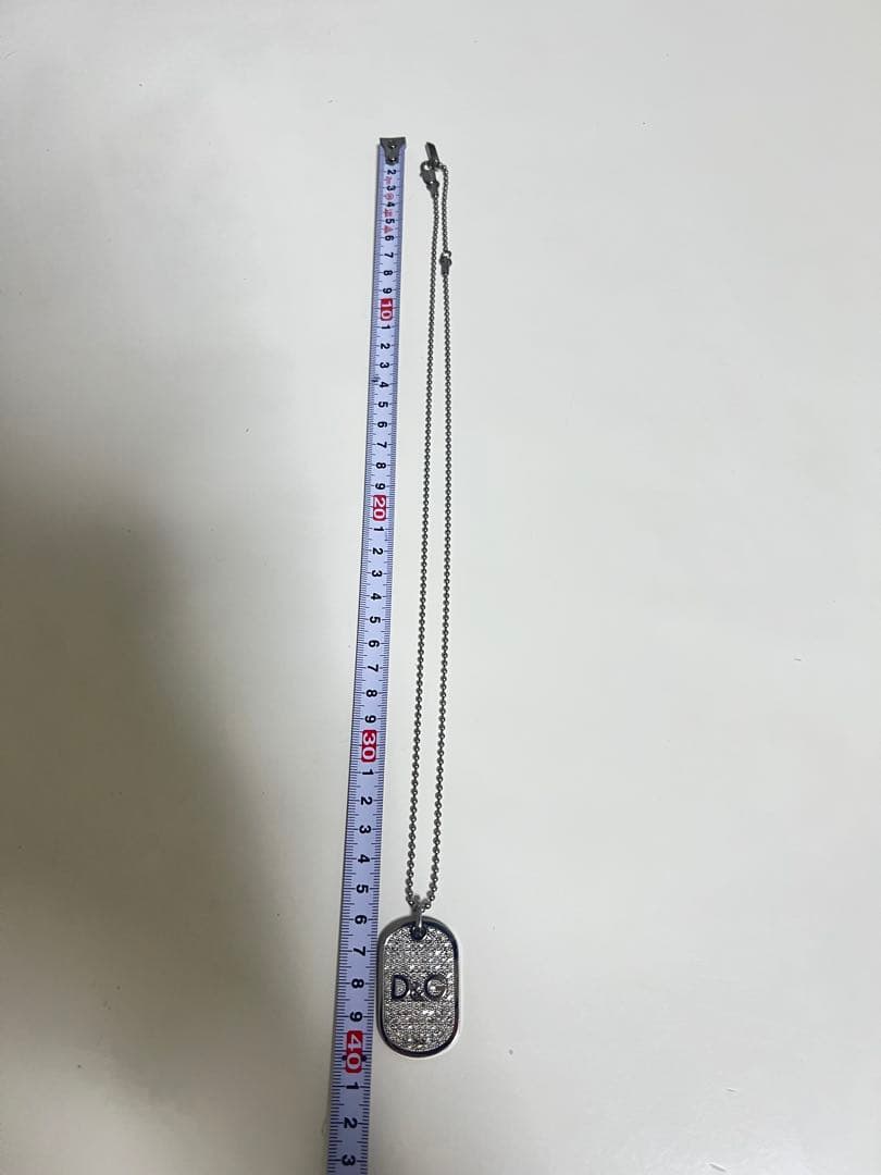 D&G ドルチェ&ガッバーナ ドッグタグ ネックレス シルバー メンズ