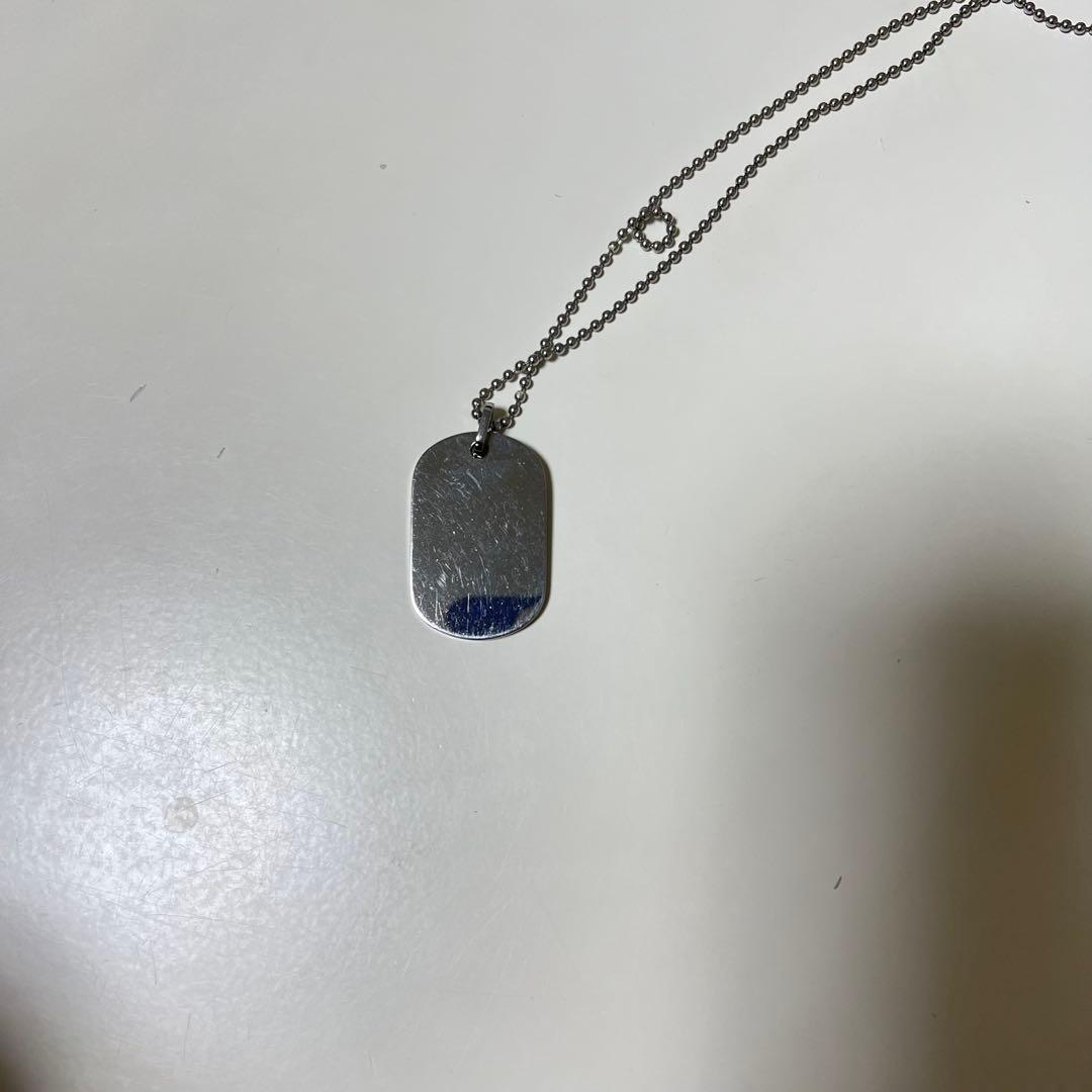 D&G ドルチェ&ガッバーナ ドッグタグ ネックレス シルバー メンズ