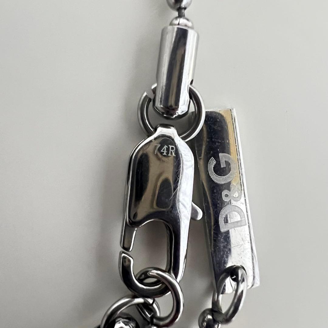 D&G ドルチェ&ガッバーナ ドッグタグ ネックレス シルバー メンズ