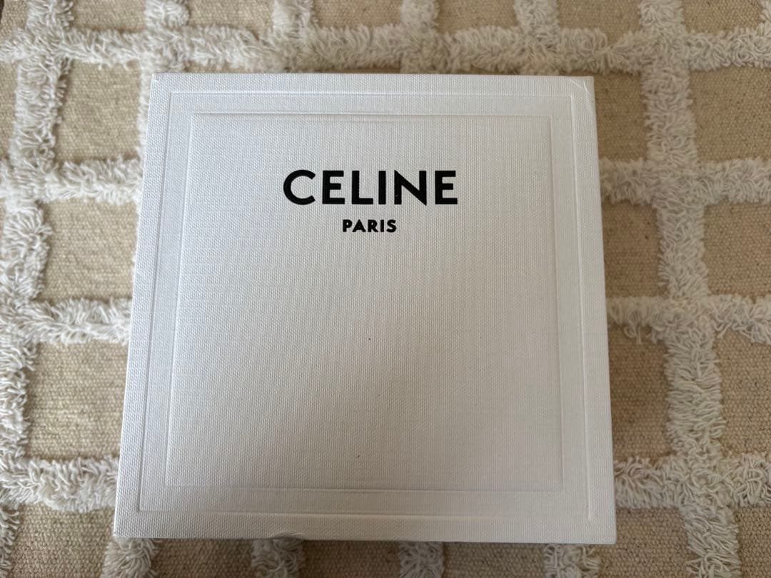 CELINE 三つ折り財布 トリオンフ ベージュ/ブラウン