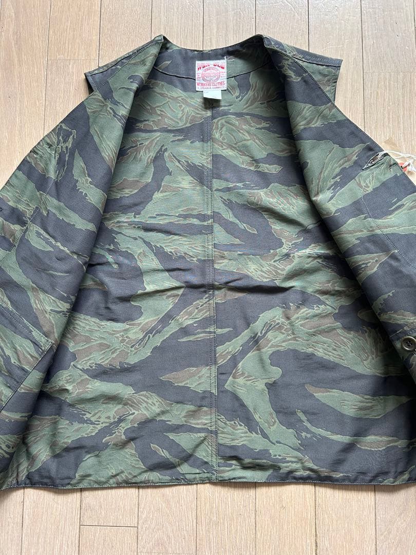トップス WORKERS Cruiser Vest 36 Tiger Stripe