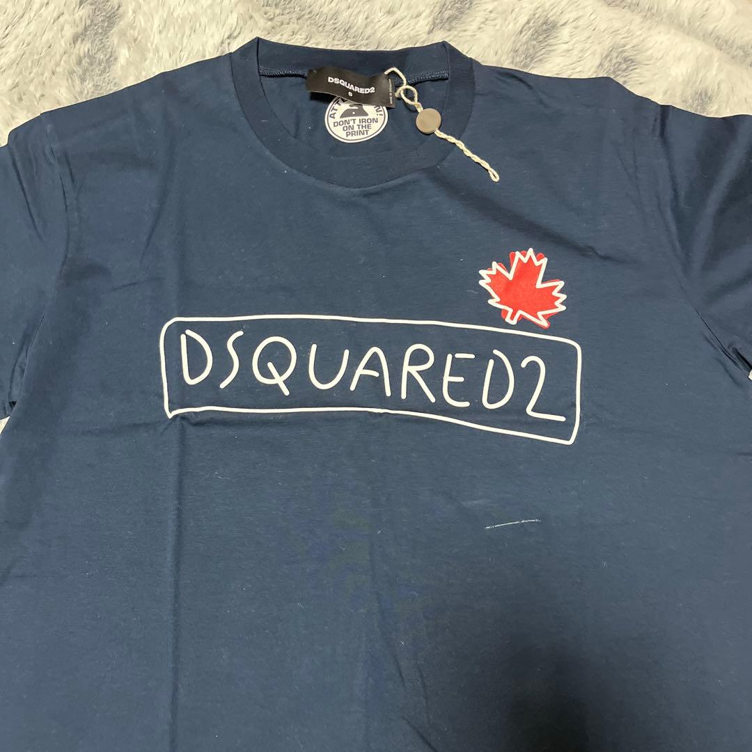 ディースクエアード Tシャツ ネイビー サイズS