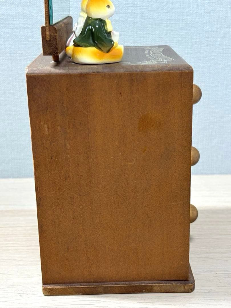 ラビットハウス オルゴール 小物入れ メイクボックス　ヴィンテージ　レトロ