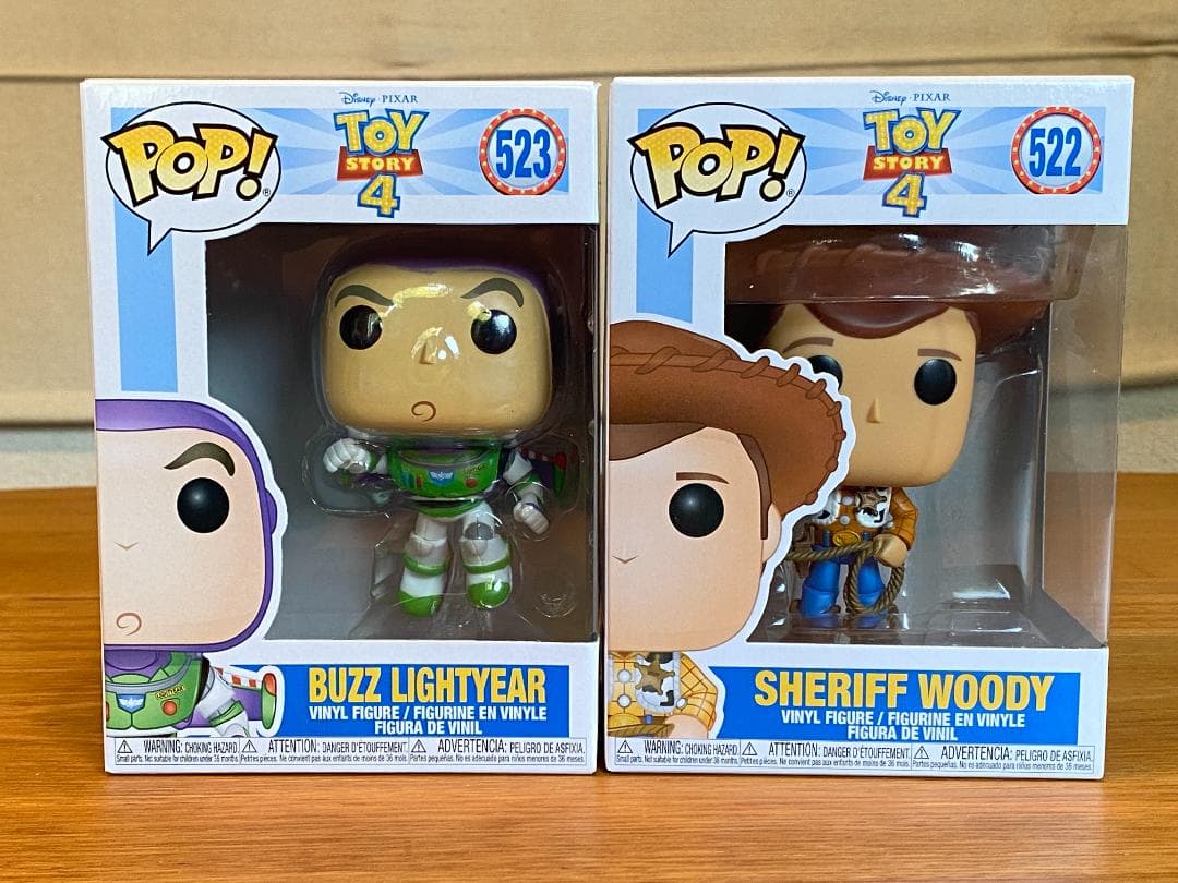 トイストーリー　ウッディ ＆ バス　フィギュア　2体セット　FUNKO　POP
