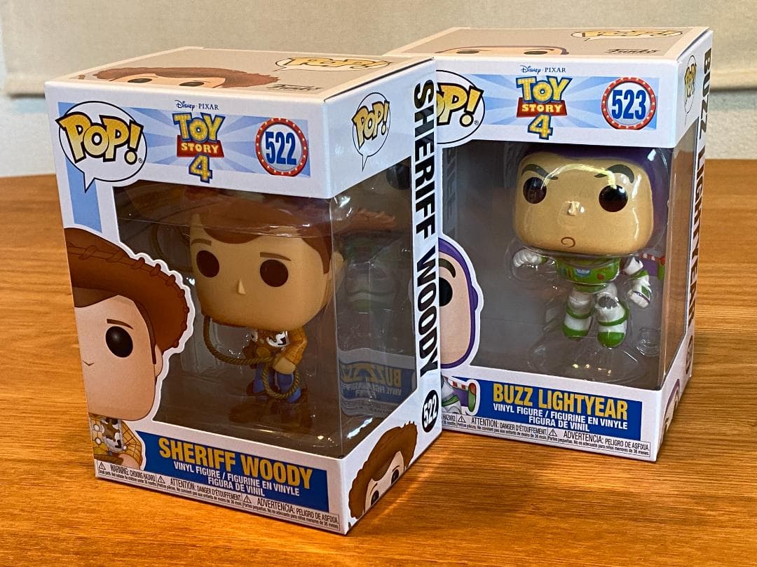 トイストーリー　ウッディ ＆ バス　フィギュア　2体セット　FUNKO　POP