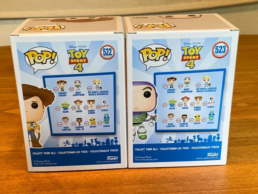 トイストーリー　ウッディ ＆ バス　フィギュア　2体セット　FUNKO　POP