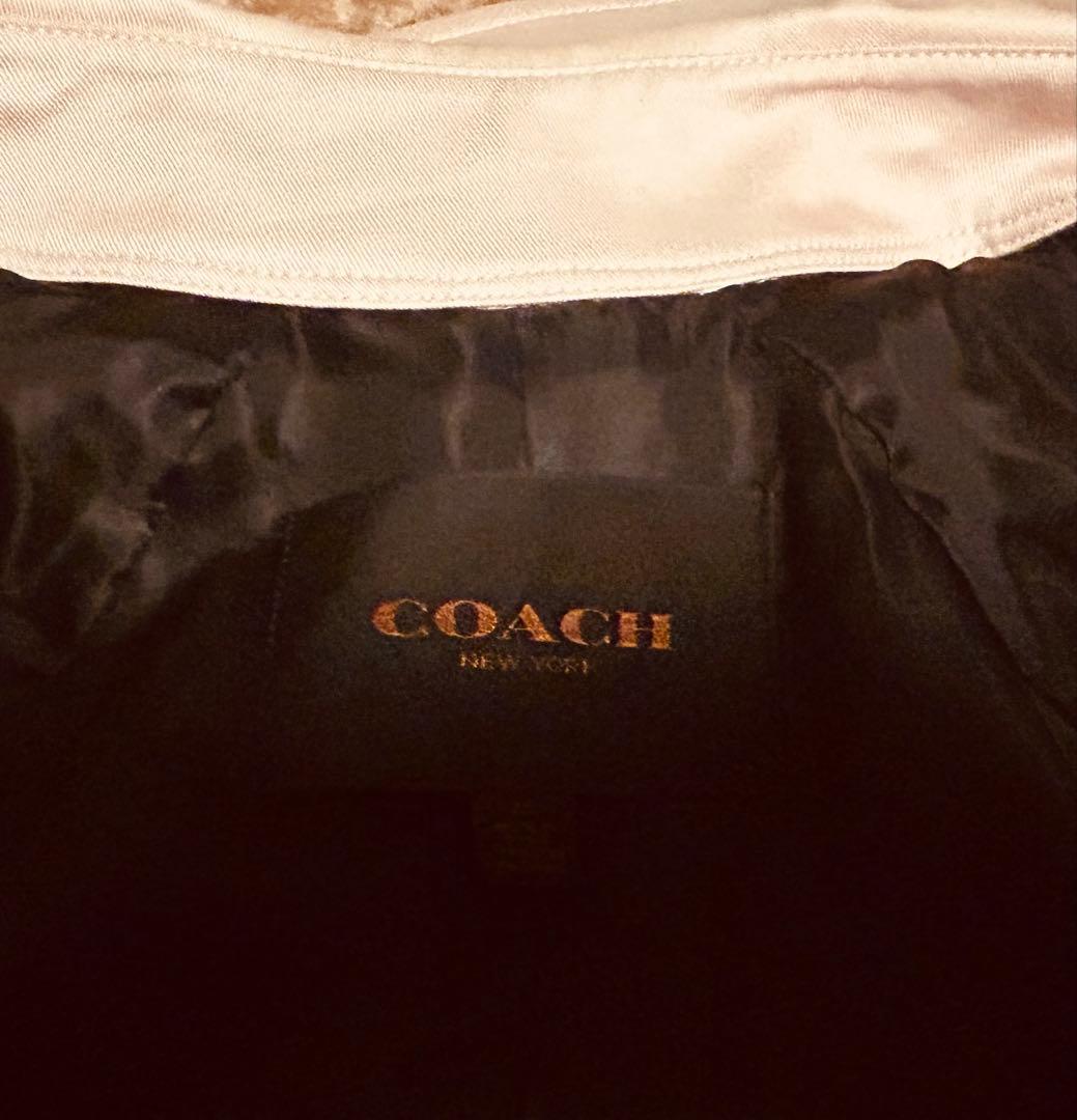 新品級　COACH コーチ　ピンク トレンチコートSサイズ　スプリングコート